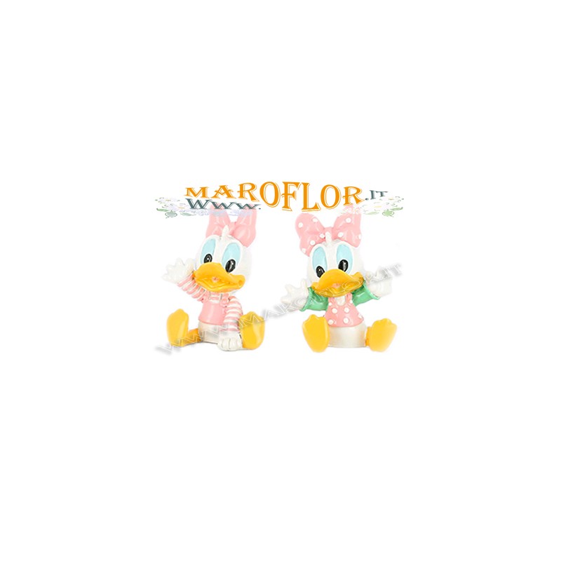 Bomboniere Babies Walt Disney Daisy Paperina 4cm in Resina Porcellanata Lucida