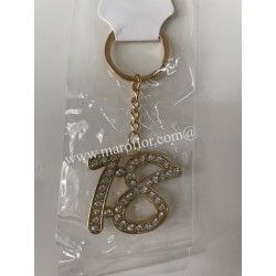 Portachiavi gold oro 18 strass