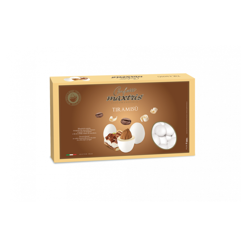Confetti Maxtris con Mandorle ricoperta di Cioccolato al Tiramisu