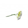 72 Fiori in Organza Argento diametro 3cm