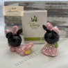 Minnie Walt Disney Bomboniera Battesimo in resina porcellanata