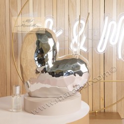 Bomboniere Claraluna 24128 Diffusori cuore silver grande