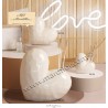 Bomboniere Claraluna 24123 diffusore cuore bianco