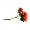 72 FIORI  Merletto e Raso Arancio diametro 3