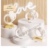 Bomboniera Claraluna 24179 coppia innamorati base e cuore oro
