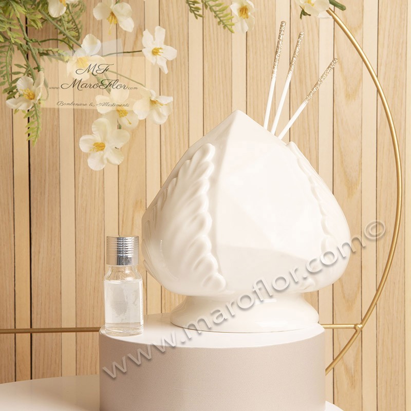 Bomboniera Claraluna 24196 diffusore pumo bianco