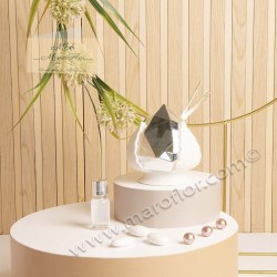 bomboniera Claraluna 24192 diffusore pumo bianco silver