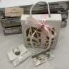 Bomboniera Claraluna 24271 Piattino bianco con sapone con confezione