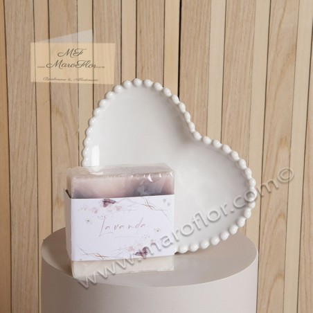 Bomboniera Claraluna 24271 piattino bianco con sapone