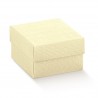 Astuccio Fondo e coperchio 18x18x7 avorio seta