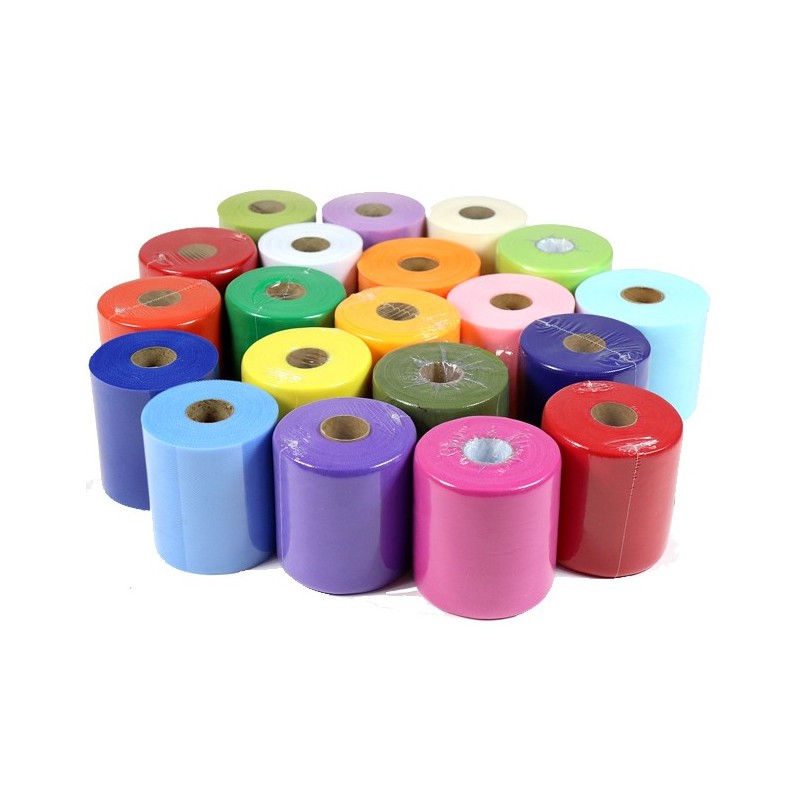 Deco Tulle Bordeaux 12,5cm lungo 100 metri DecT12Bord NASTRIFICIO N...