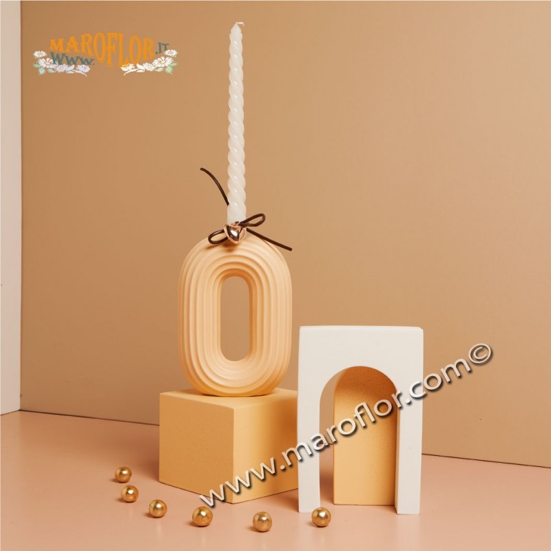 Bomboniera Claraluna 25002 Candelabro x sposi con candela