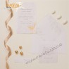 Claraluna 25011 Bomboniera Svuota tasche 18cm con Partecipazioni