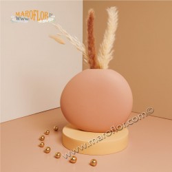 Claraluna 25015 Vaso 20cm con Pampas per bomboniera di Nozze