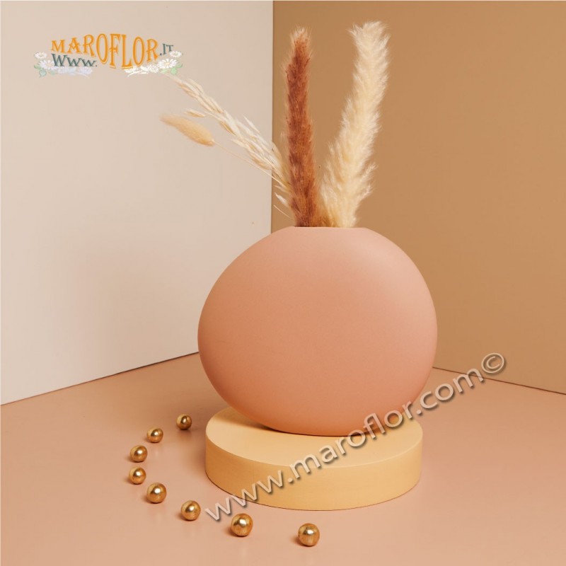 Claraluna 25015 Vaso 20cm con Pampas per bomboniera di Nozze