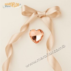 Claraluna 25328 Calamita Strass Cuore Oro Rosa