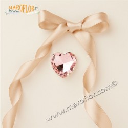Claraluna 25327 Calamita Strass Cuore Rosa