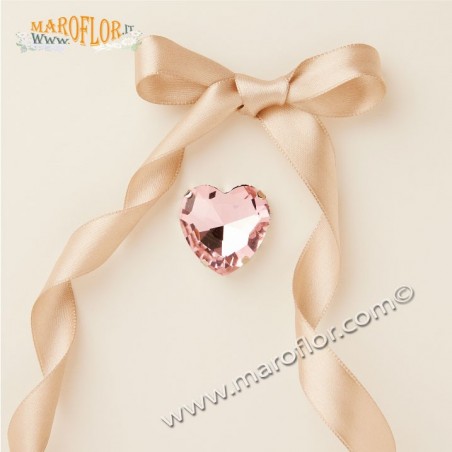 Claraluna 25327 Calamita Strass Cuore Rosa