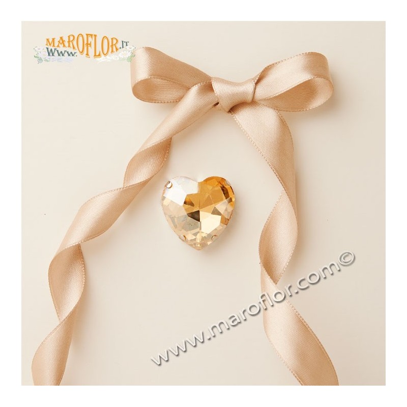 Claraluna 25326 Calamita Strass Cuore Oro