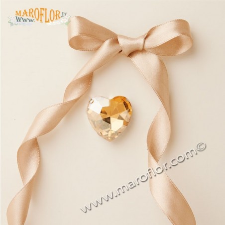Claraluna 25326 Calamita Strass Cuore Oro