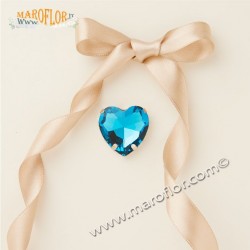 Claraluna 25325 Calamita Strass Cuore Blu