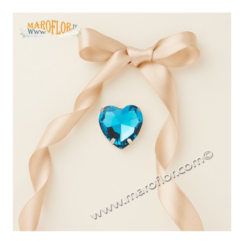 Claraluna 25325 Calamita Strass Cuore Blu Claraluna 25325 Calamita Strass Cuore Blu
