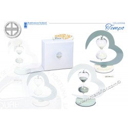 Bomboniera Quadrifoglio QFC886 Clessidra cuore