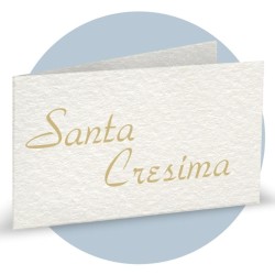 Bigliettini Cresima oro