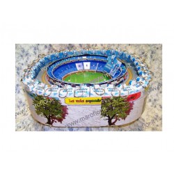 Bomboniere Torta Stadio Napoli 3D con 28 Portachiavi e Portaconfetti