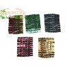 100 Mollette Metallizzate 35mm Colorate in astuccio trasparente