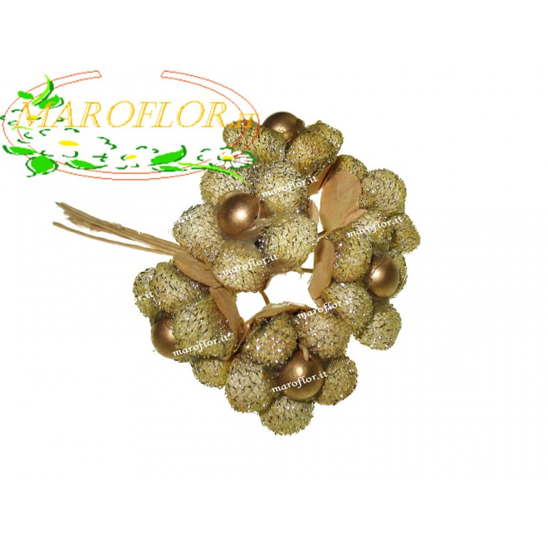 72 Fiori Margherite Imbottite color Oro diametro 3cm x nozze d'oro o 50? anniversario matrimonio