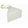 Triangolo Astuccio Bomboniera per Torte 6,5cm Avorio
