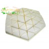 Triangolo Astuccio Bomboniera per Torte 6,5cm Avorio