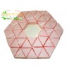 Torta Bomboniere Vuota Rosa 48 Triangolini e Base Centrale