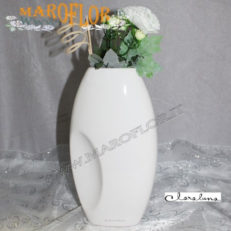 Bomboniere Claraluna 9023 Vaso Essenza Floreale grande in porcellana con Astuccio x matrimonio, sposi, anniversari