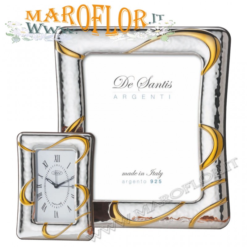 Cornice Rettangolare Con Angoli Arrotondati in Argento 925% 25cm De Santis Cornice Rettangolare Con Angoli Arrotondati in Argento 925% 25cm De Santis