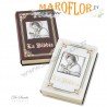 Bibbia color Legno con Icona Sacra in Argento 925% De Santis