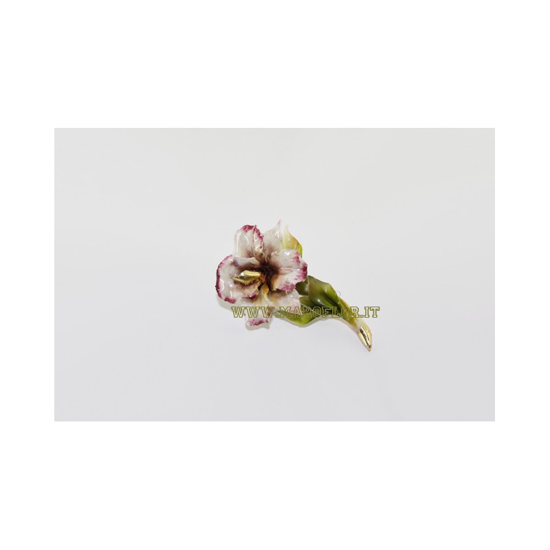 Fiori in Ceramica tipo Capodimonte Bomboniera Roselline 5cm
