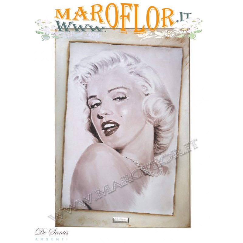 Quadro Marylin Monroe 43x58cm con Swarovski De Santis Argenti Quadro Marylin Monroe 43x58cm con Swarovski De Santis Argenti