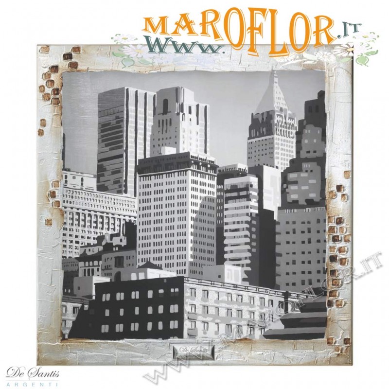 Quadro ?Walls of New York? di Giovanni Manzo 60x60cm De Santis Argenti Quadro ?Walls of New York? di Giovanni Manzo 60x60cm De Santis Argenti