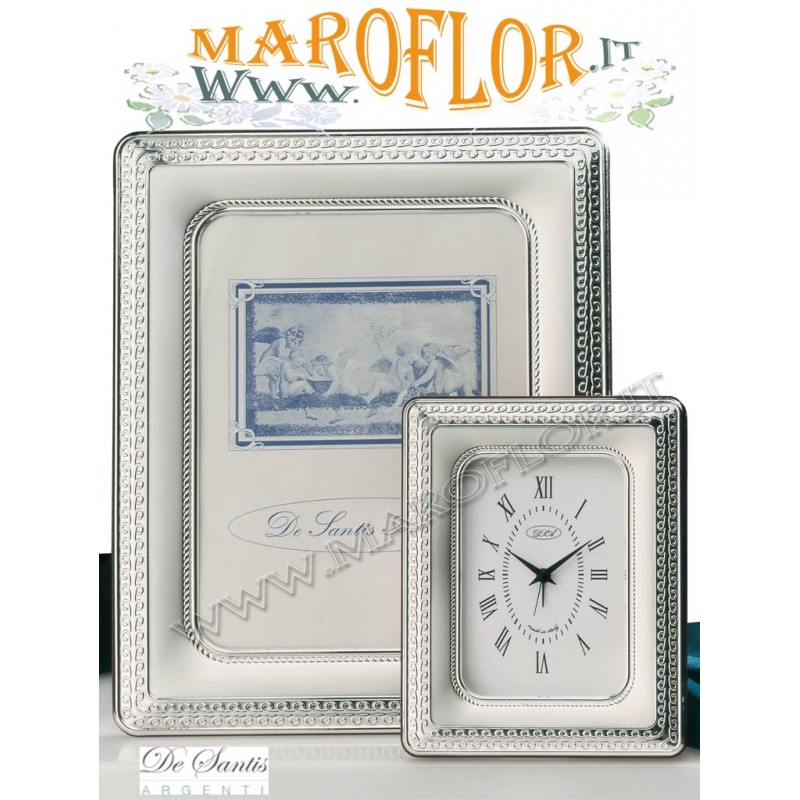 Cornice Rettangolare con Angoli Arrotondati 9 cm Art. 100/9 in Argento De Santis