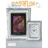 Orologio Rettangolare 9 cm Art. 132/09ORL in Argento De Santis