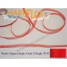 Nastro in Organza Rosso 6 mm x 50 metri Bomboniere x Lauree Cresime