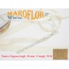 Nastro in Organza Beige 20 mm x 50 metri Bomboniere