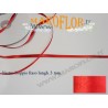 Nastro Doppio Raso Rosso 3mm x 50 metri