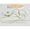 Nastro Doppio Raso Verde muschio 3mm x 50 metri