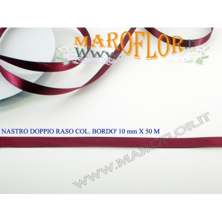 Nastro Doppio Raso Bord? 10mm x 50 metri