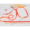 Nastro Doppio Raso Arancio 10mm x 50 metri