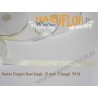 Nastro Doppio Raso Panna 15mm x 50 metri