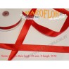 Nastro Doppio Raso Rosso 25mm x 50 metri